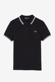Fred Perry Womens Black / White Polo