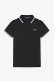 Fred Perry Womens Black / White Polo