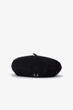 Fred Perry Black Wool Beret