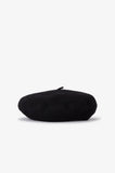 Fred Perry Black Wool Beret