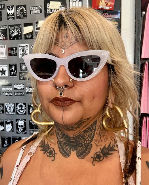 Thick Frame Cat Eye Creamy Sunglasses