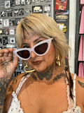 Thick Frame Cat Eye Creamy Sunglasses