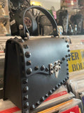 Monotone Black Studded Purse