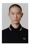 Fred Perry Twin Tipped Polo Black / Gold Champagne