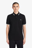 Fred Perry Twin Tipped Polo Black / White