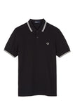 Fred Perry Twin Tipped Polo Black / White