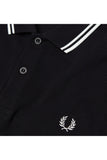 Fred Perry Twin Tipped Polo Black / White