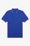 Fred Perry Polo Cobalt / Snow White / Black