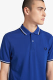 Fred Perry Polo Cobalt / Snow White / Black