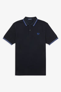 Fred Perry Polo Navy / Riviera / Cobalt (Last One Size Small!)