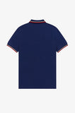 Fred Perry Polo French Navy / Wax Yellow / Washed Red