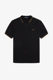 Fred Perry Polo Black / Shadedstone