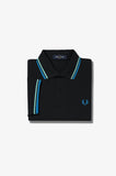 Fred Perry Polo Black / Wasabi / Vintage Sky