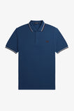 Fred Perry Polo Midnight Blue / Snow / Oxblood