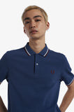 Fred Perry Polo Midnight Blue / Snow / Oxblood