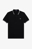 Fred Perry Polo Black / Ecru / Limestone