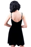 Magica Black Velvet Skater Dress