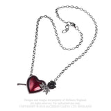 Glossy Rose Heart Necklace