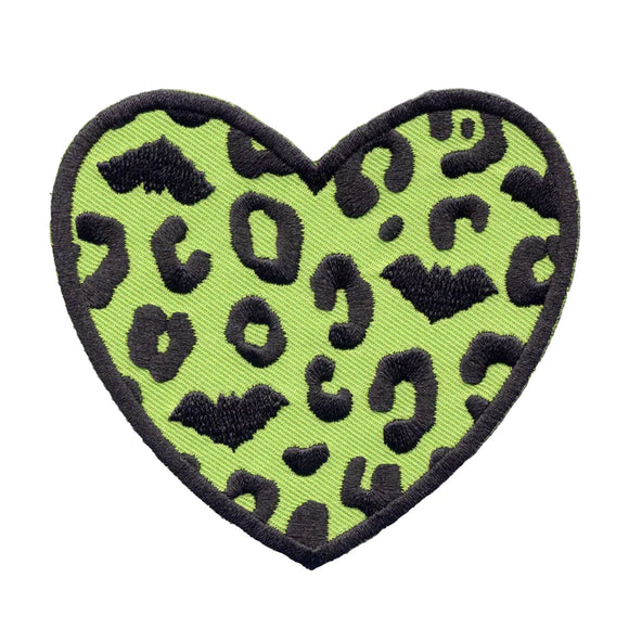 Batty Leopard Heart Patch