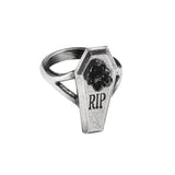 RIP Coffin Rose Ring