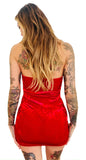 Red Velvet Lita Halter Dress