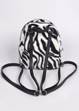 Fuzzy Zebra Mini Back Pack