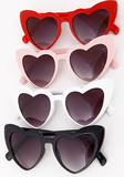 Classic White Heart Sunglasses