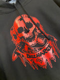 Discharge Red Skulls Hoodie