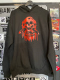 Discharge Red Skulls Hoodie