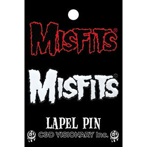 Misfits White Logo Lapel Pin