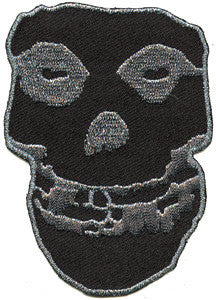 Misfits Black Skull Woven Back Patch - DeadRockers