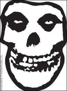 Misfits White Ghost Sticker