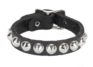 Single Row Cone Stud Wristband