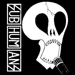 Subhumans Skull Band Sticker